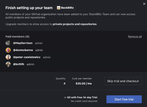 Select members
